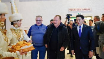 Фотография к новости: Елімізге Халықаралық дзюдо федерациясының президенті Мариус Визер келді