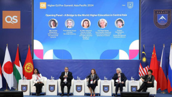 Фотография к новости: Алматыдағы саммитте Азия-Тынық мұхиты аймағы жетекші университеттерінің 350 өкілі бас қосты