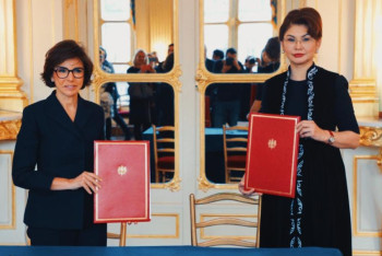 Фотография к новости: Қазақстан мен Францияның мәдениет министрлері маңызды келісімдерге қол қойды