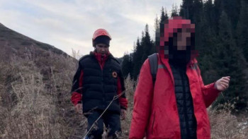 Фотография к новости: Іле Алатауында турист құтқарылды