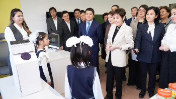 Фотография к новости: Тамара Дүйсенова Маңғыстау облысының білім беру нысандарын аралады