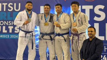 Фотография к новости: Қарағандылықтар джиу-джитсудан әлем чемпионатында он медаль жеңіп алды