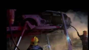 Фотография к новости: Жамбылда автокөлік тиелген көлік өртенді