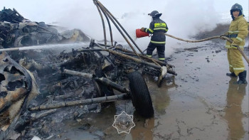 Фотография к новости: Ақтөбедегі ұшақ апаты бойынша қылмыстық іс қозғалды