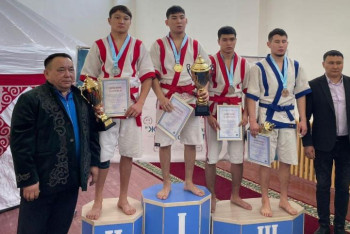 Фотография к новости: Абай облысында колледж студенттері арасында қазақ күресінен турнир өтті