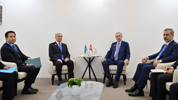 Фотография к новости: Қазақстанмен сауда айналымын 15 млрд долларға дейін арттыруға ұмтыламыз – Түркия Президенті