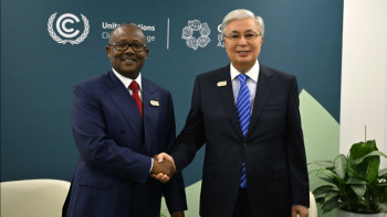 Фотография к новости: Мемлекет басшысы Гвинея-Бисау Президентімен кездесті