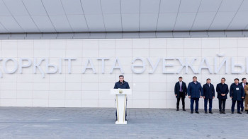 Фотография к новости: Қызылордада "Қорқыт Ата" әуежайының жаңа терминалы ашылды