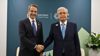 Фотография к новости: Мемлекет басшысы Грекия премьер-министрімен кездесті