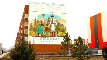 Фотография к новости: Жетісу облысында «Таза Қазақстан» акциясына арнап мурал салынды