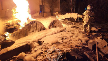 Фотография к новости: Қызылордада жанармай құю бекеті өртенді