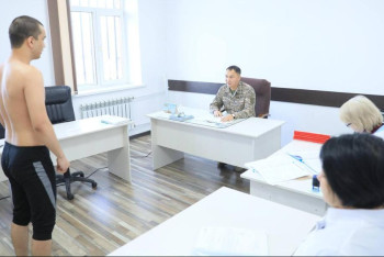 Фотография к новости: Болашақ сарбаздардың денсаулығы тексеріліп жатыр