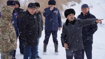 Фотография к новости: Абай облысында көктемгі су тасқынына дайындық тексерілді