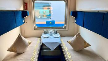 Фотография к новости: Jibek Joly туристік пойызы Түркістанға келді