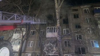 Фотография к новости: Қарағандыда тұрғын үйде өрт шығып,  бір адам қаза тапты
