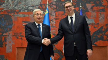 Фотография к новости: Мемлекет басшысы Сербия президентімен шағын құрамда келіссөз жүргізді