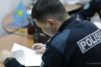 Фотография к новости: Полиция қоғамдық тәртіпті қорғауды күшейтті