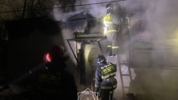 Фотография к новости: Қостанайда екі жеңіл автокөлік өртеніп кетті