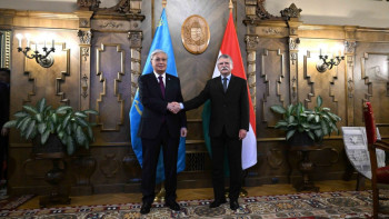 Фотография к новости: Президент Мажарстанның мемлекеттік жиналыс төрағасымен кездесті