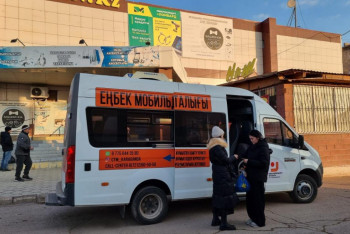 Фотография к новости: Балқаштықтар жылжымалы жұмыспен қамту пунктінің арқасында іс табуда