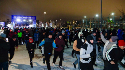 Түнгі жүгіріс»: елордада өткен іс-шараға 1500 әуесқой қатысты