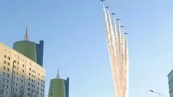 Фотография к новости: Астана аспанында жойғыш ұшақтар ұшып өтті