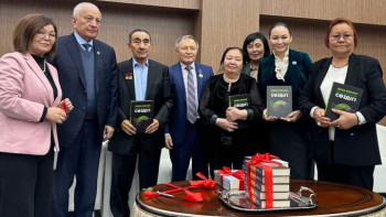 Фотография к новости: Алматыда белгілі тілтанушы ғалымның мерейтойына арналған ғылыми конференция өтті