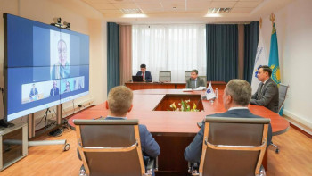 Фотография к новости: Омбудсмен Артур Ластаев Еуропа Кеңесінің өкілдерімен кездесті