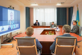 Фотография к новости: Омбудсмен Артур Ластаев Еуропа Кеңесінің өкілдерімен кездесті