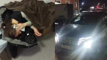 Фотография к новости: Ақмолада полицейлер өзін нашар сезінген жүргізуші әйелді құтқарды