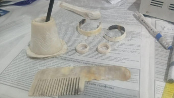 Фотография к новости: Оқушылар малдың сүйектерінен ерекше туындылар жасап жүр