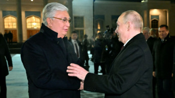 Фотография к новости: Мемлекет басшысы Путинді елорда әуежайынан шығарып салды