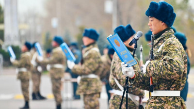 Қонаевта жас сарбаздар Отанына адал болуға ант берді