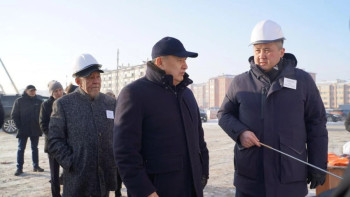 Фотография к новости: Қосшы қаласында көпсалалы аурухана құрылысы басталды