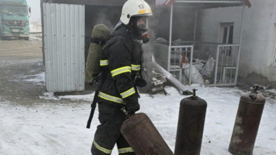 Павлодар облысында 13 газ баллоны өрттен шығарылды
