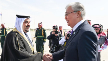 Фотография к новости: Мемлекет басшысы жұмыс сапарымен Сауд Арабиясына барды