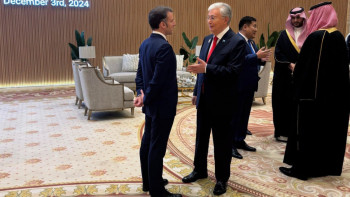 Фотография к новости: Тоқаев Макронмен кездесті