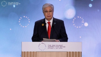 Фотография к новости: Мемлекет басшысы One Water саммитіне қатысты