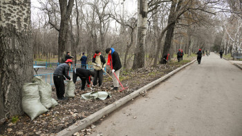 Фотография к новости: Алматыда 10 мың текше метрден астам қоқыс шығарылды