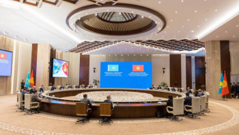 Фотография к новости: Бектенов Бішкекте Қазақстан–Қырғызстан Үкіметаралық кеңесінің отырысына қатысты