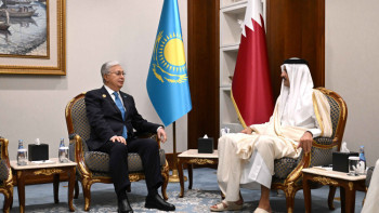 Фотография к новости: Тоқаев Қатар Әмірі шейх Тәмим бен Хамад Әл Тәнимен кездесті