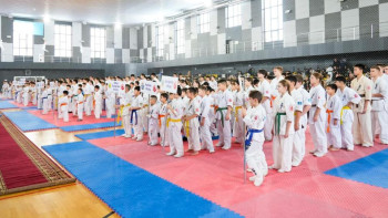 Фотография к новости: 500 спортшы жиналды: Астанада шинкиокушинкай каратэден республикалық турнир өтті