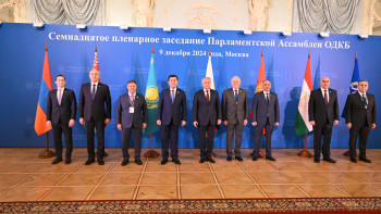 Фотография к новости: Мәжіліс төрағасы ҰҚШҰ Парламенттік Ассамблеясының кезекті отырысына қатысты