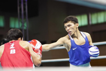 Фотография к новости: Елордалық боксшы Санжар Ташкенбай Азия чемпионатының күміс жүлдегері атанды