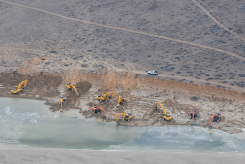 Фотография к новости: Атырауда су тасқынына дайындық қалай