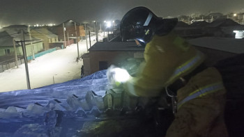 Фотография к новости: Ақмола облысында тұрғын үй өртенді