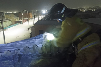 Фотография к новости: Ақмола облысында тұрғын үй өртенді