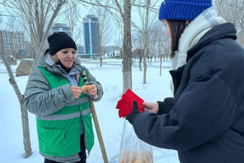 Астанада коммуналдық қызметкерлерге алғыс ретінде жаңа челлендж бастау алды
