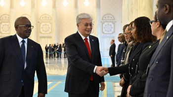 Фотография к новости: Ақордада Гвинея-Бисау президентін салтанатты түрде қарсы алды