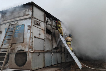 Ақмола облысында астық кептіретін агрегат өртенді